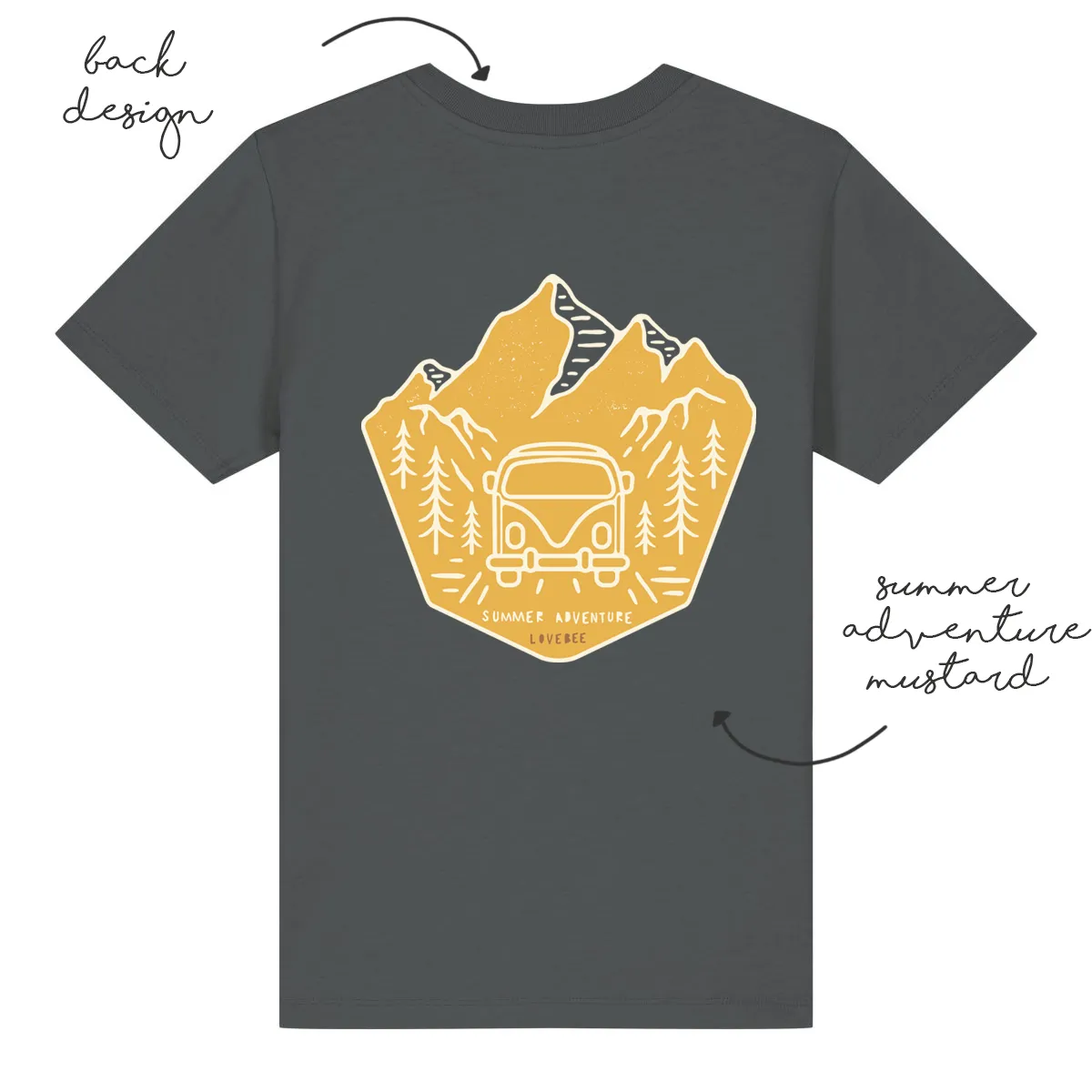LoveBee T-Shirts | Summer Adventure | Dark Grey