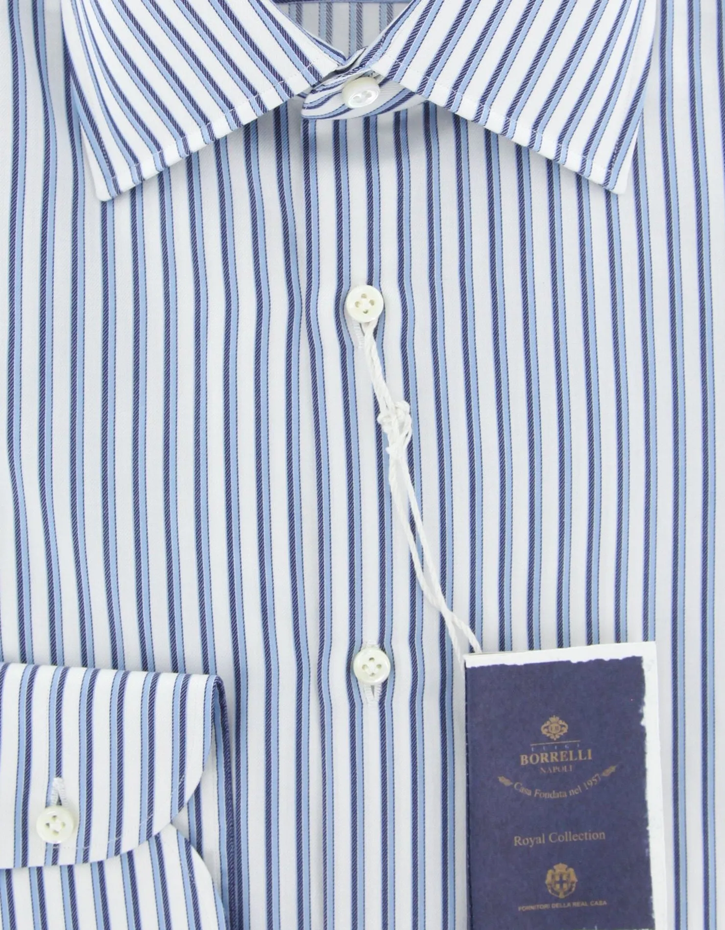 Luigi Borrelli Blue Shirt - Slim