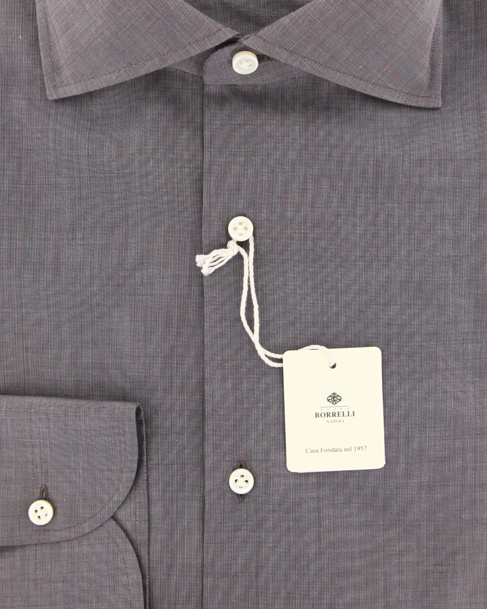 Luigi Borrelli Gray Shirt - Slim