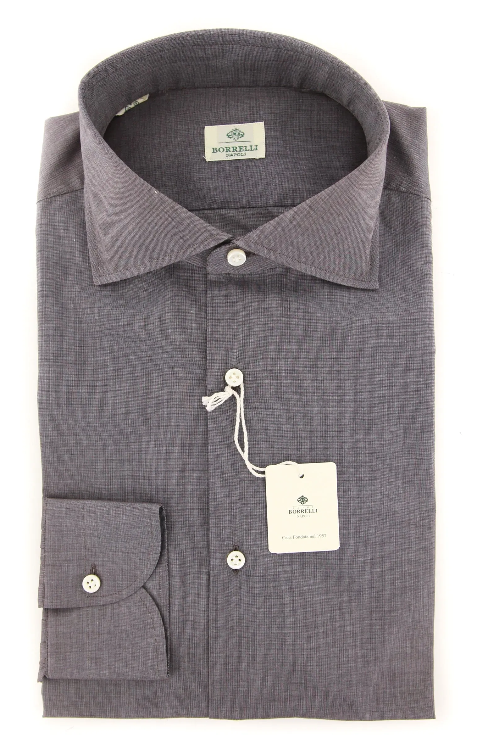 Luigi Borrelli Gray Shirt - Slim