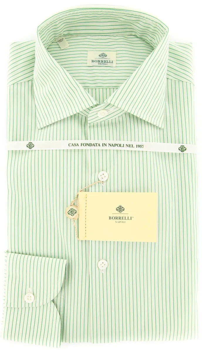 Luigi Borrelli Green Shirt - Extra Slim
