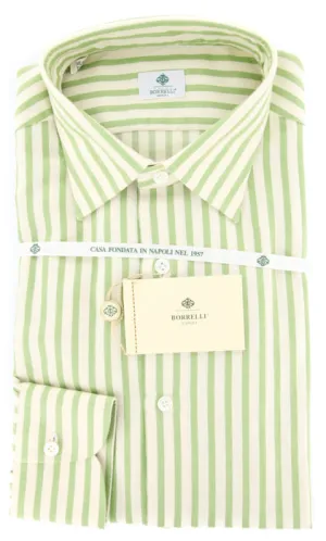 Luigi Borrelli Green Shirt - Extra Slim