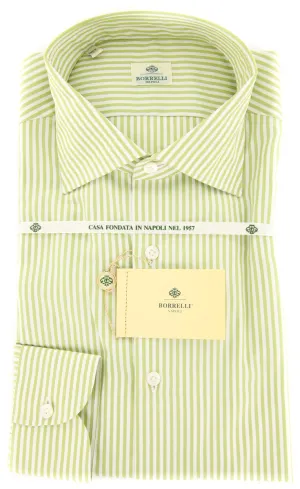 Luigi Borrelli Green Shirt - Extra Slim