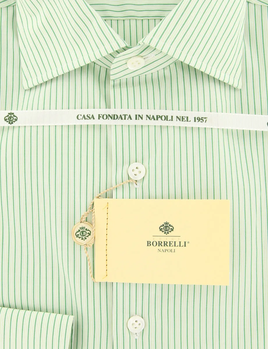 Luigi Borrelli Green Shirt - Extra Slim