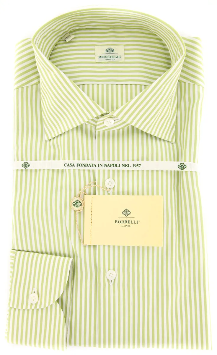 Luigi Borrelli Green Shirt - Extra Slim