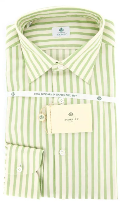 Luigi Borrelli Green Shirt - Extra Slim