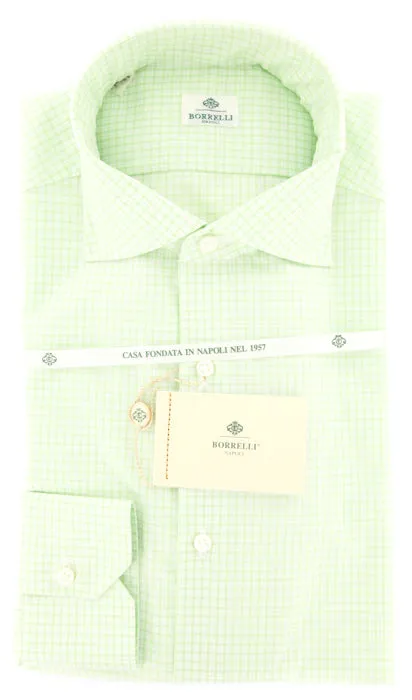 Luigi Borrelli Green Shirt – Size: 15.75 US / 40 EU