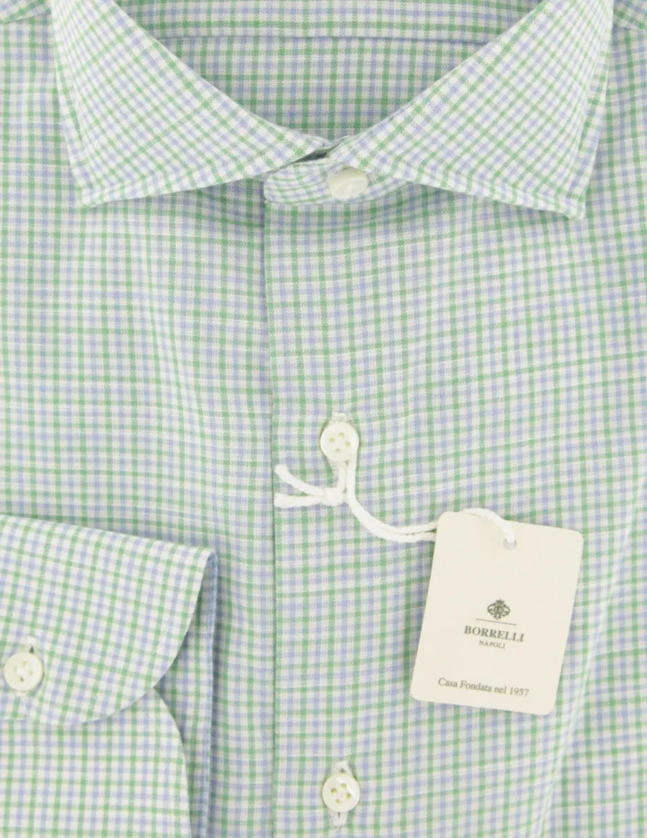 Luigi Borrelli Green Shirt - Slim