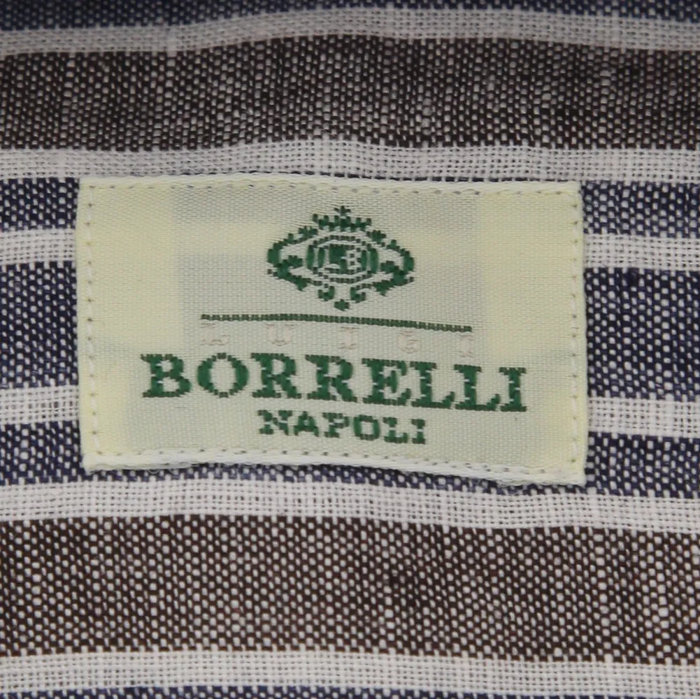 Luigi Borrelli Navy Blue Shirt - 15.75 US / 40 EU