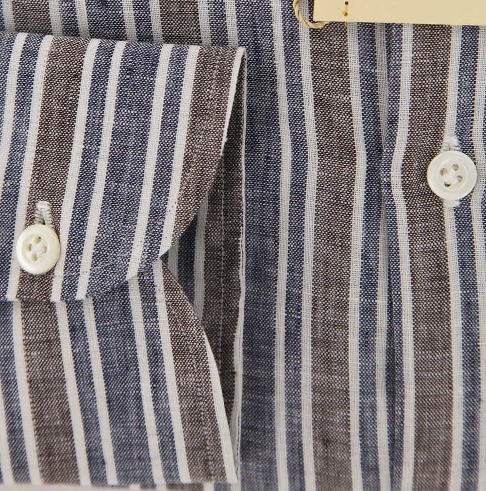 Luigi Borrelli Navy Blue Shirt - 15.75 US / 40 EU