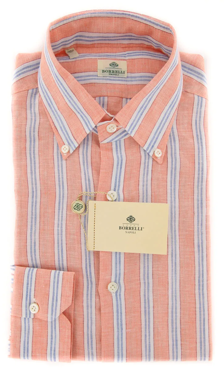 Luigi Borrelli Orange Shirt - Extra Slim