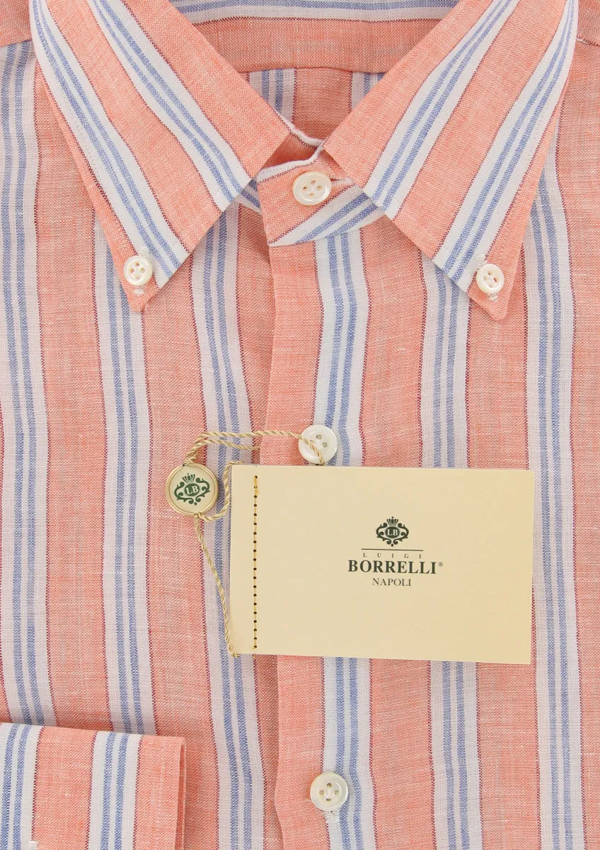 Luigi Borrelli Orange Shirt - Extra Slim