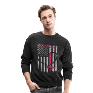 Ma Nurse Flag Crewneck Sweatshirt