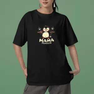 Mama Penguin Shirt, Penguin Lover Shirt, Cute Penguin T-Shirt For Women, Penguin Lovers Shirt, Mama And Baby Penguins Tee, Mother's Day Gift