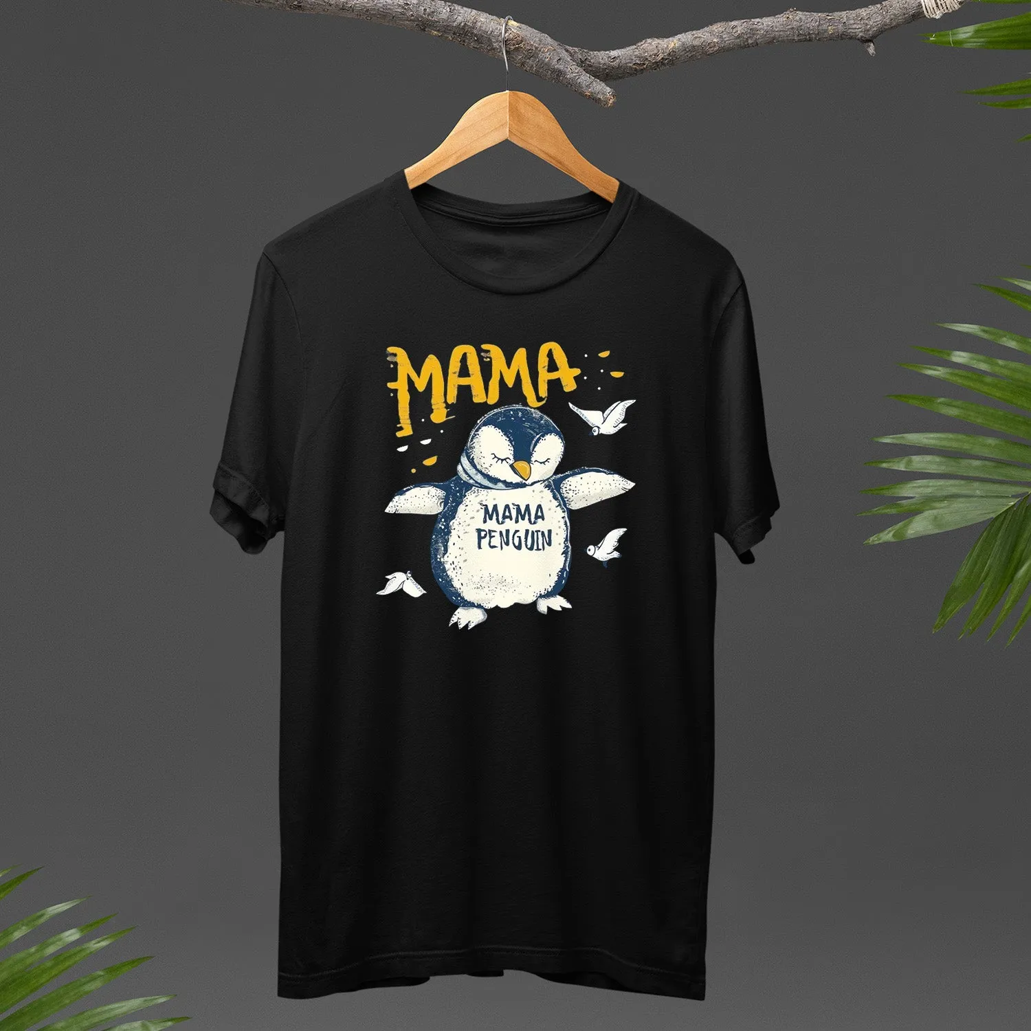 Mama Penguin Shirt, Penguin Lover Shirt, Cute Penguin T-Shirt For Women, Penguin Lovers Shirt, Mama And Baby Penguins Tee, Mother's Day Gift