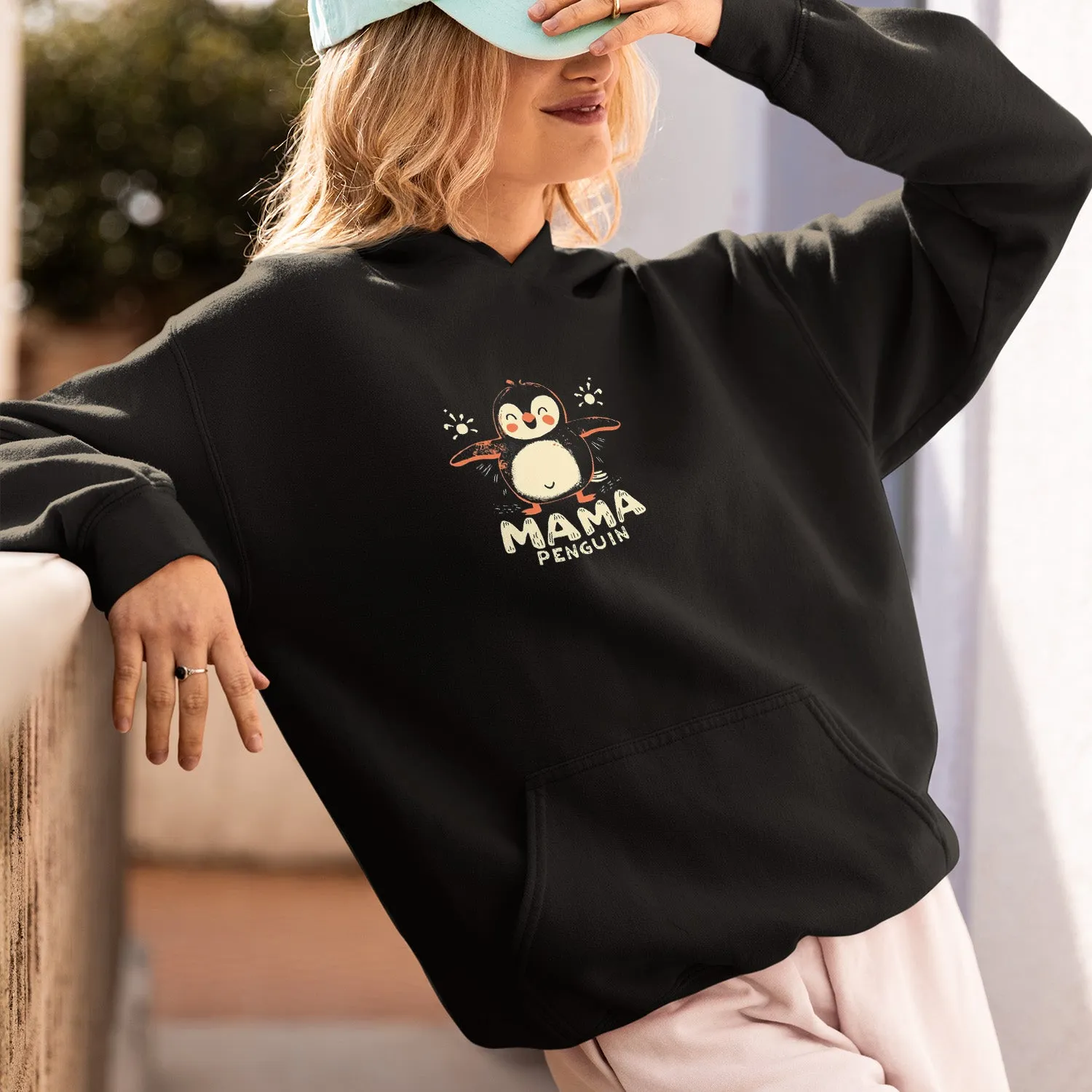 Mama Penguin Shirt, Penguin Lover Shirt, Cute Penguin T-Shirt For Women, Penguin Lovers Shirt, Mama And Baby Penguins Tee, Mother's Day Gift