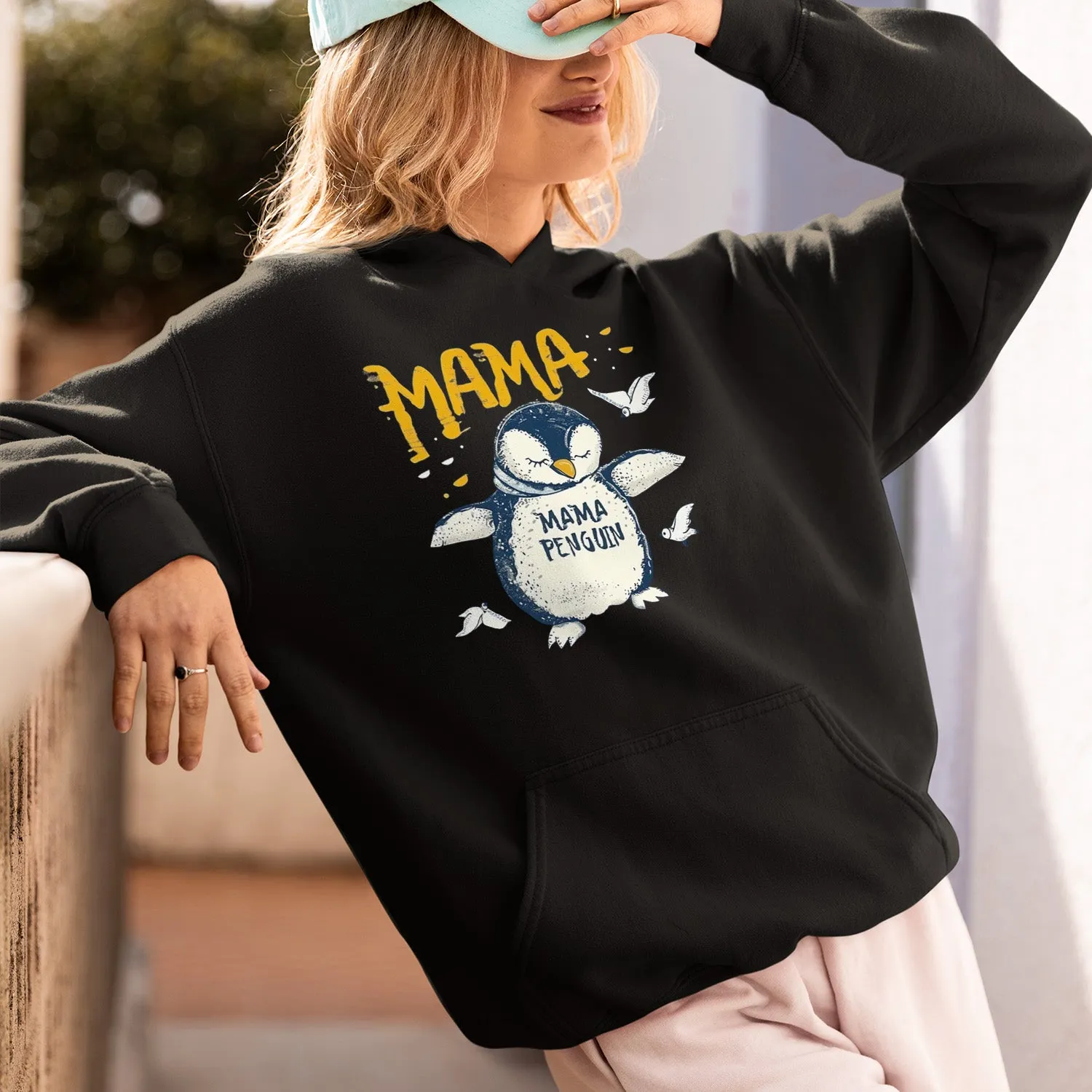 Mama Penguin Shirt, Penguin Lover Shirt, Cute Penguin T-Shirt For Women, Penguin Lovers Shirt, Mama And Baby Penguins Tee, Mother's Day Gift