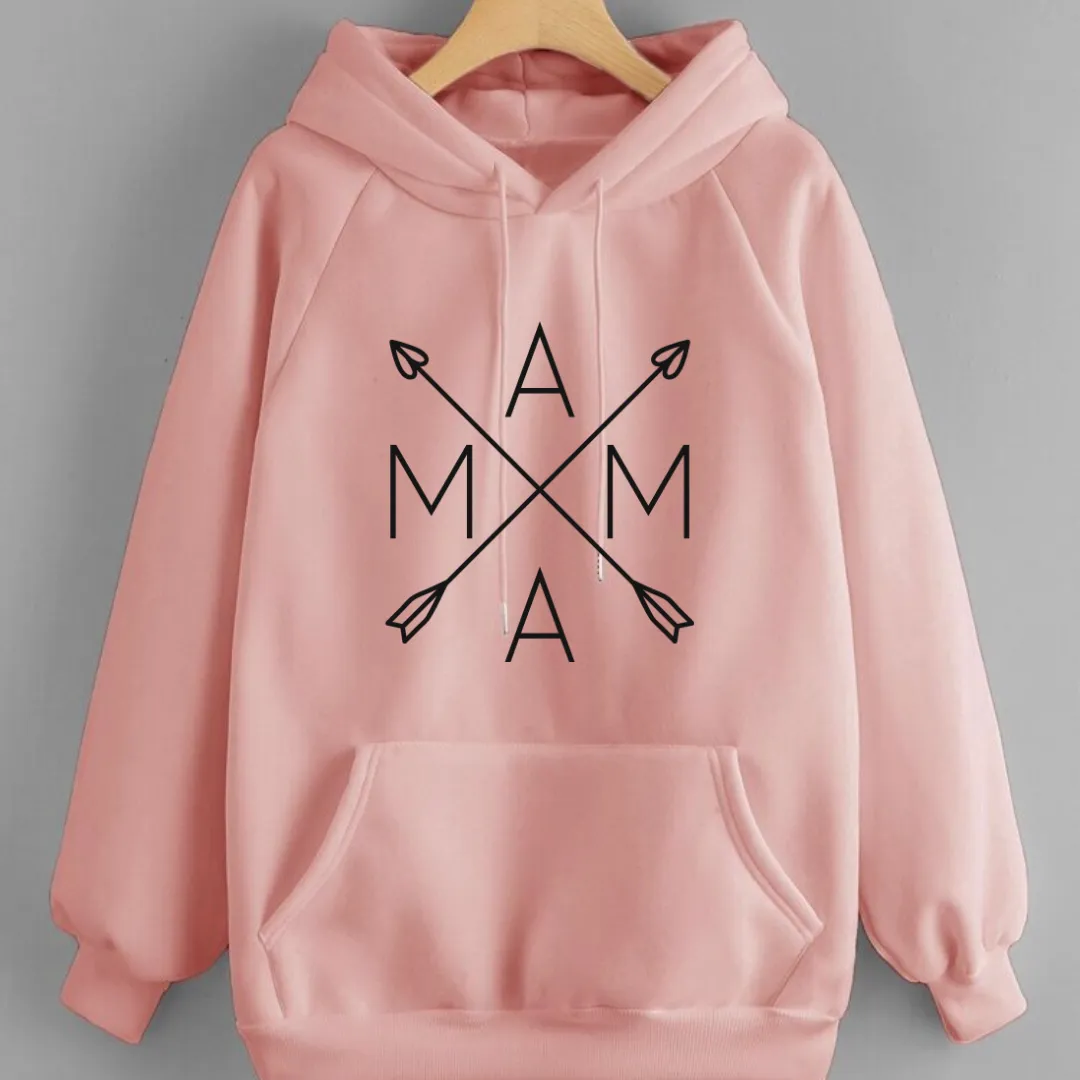 Mama Spring Fall Camping Hoodie