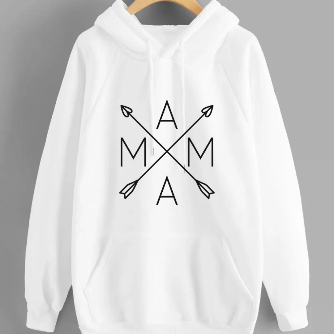 Mama Spring Fall Camping Hoodie