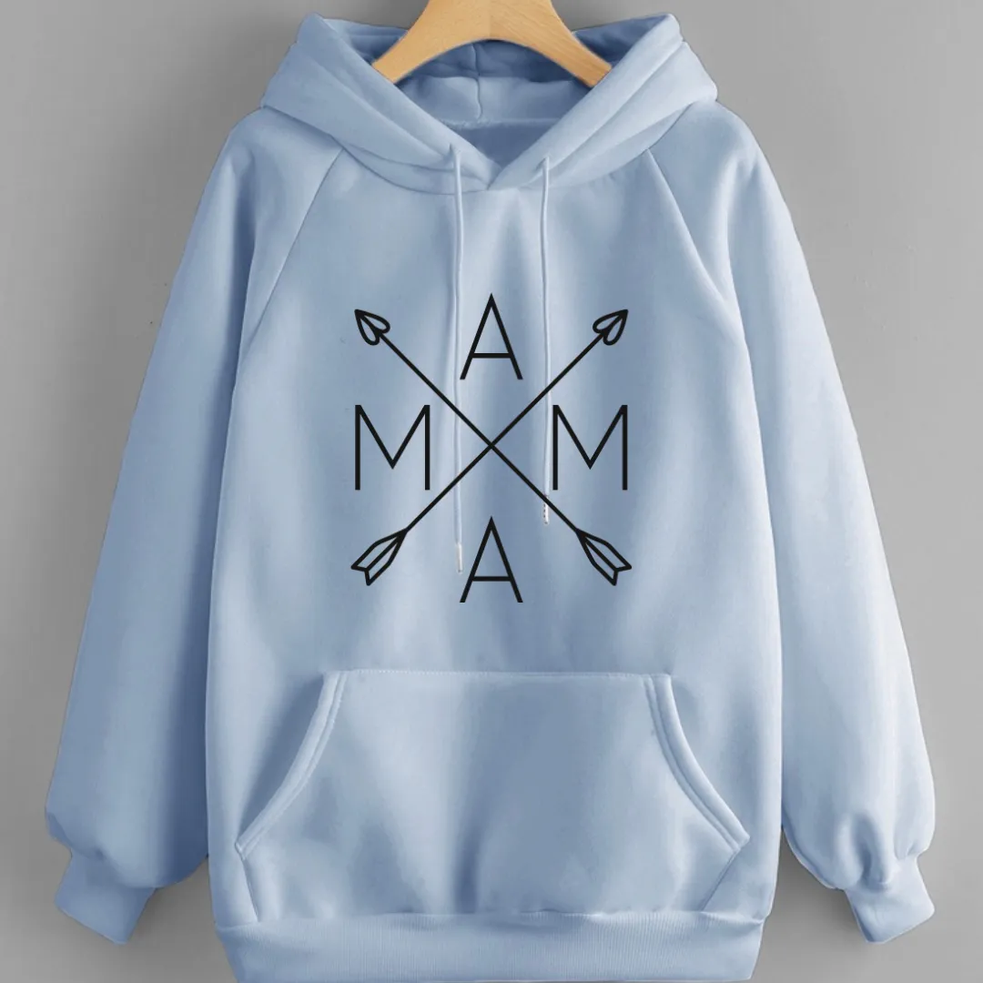 Mama Spring Fall Camping Hoodie