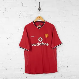 Manchester United Umbro 2000 Home Football Shirt - Red - L