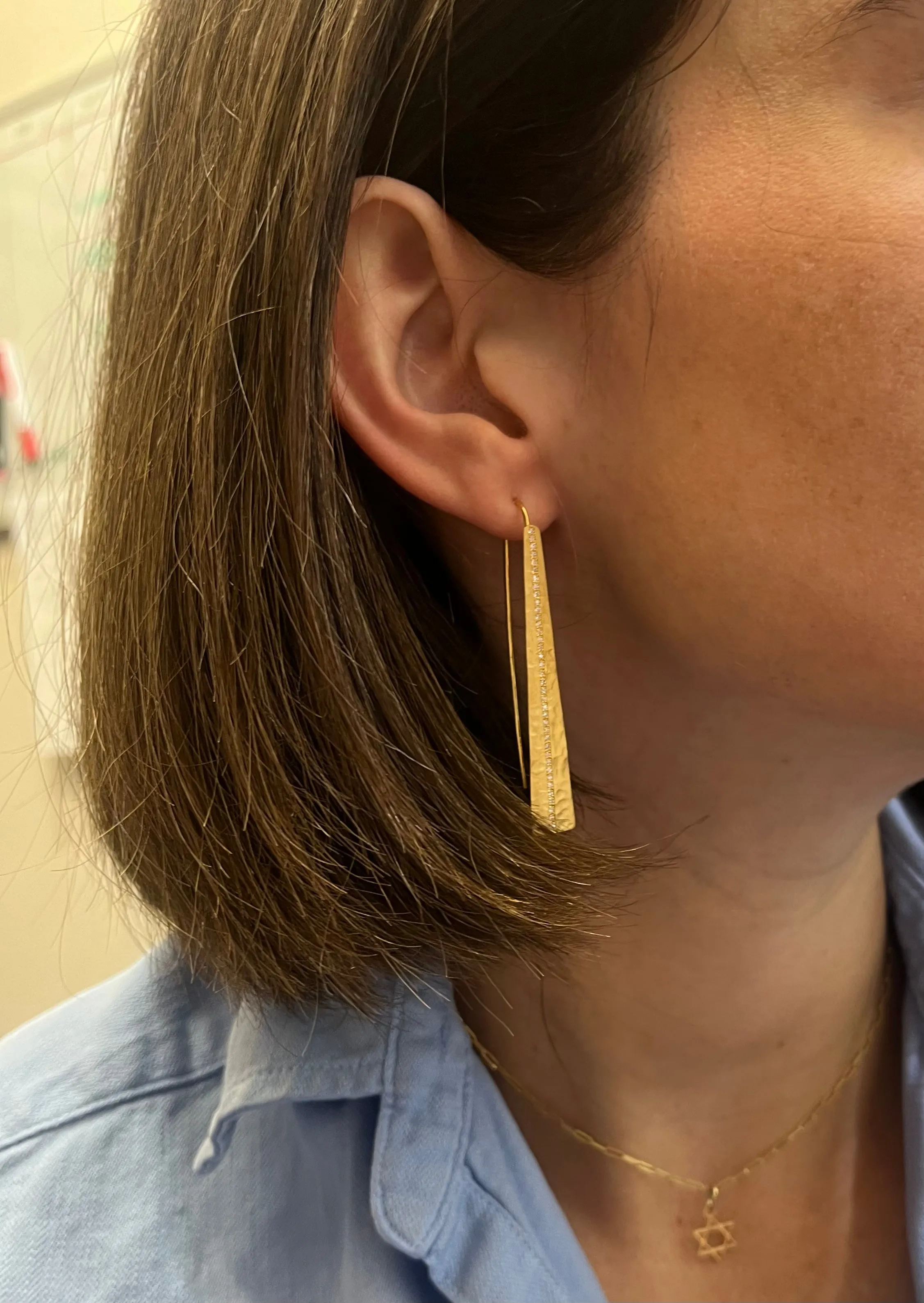 Marika Stain Finish Tower Drop Earrings