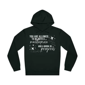 Masterpiece Work in Progress, Unisex Organic Drummer Hoodie, Printed
