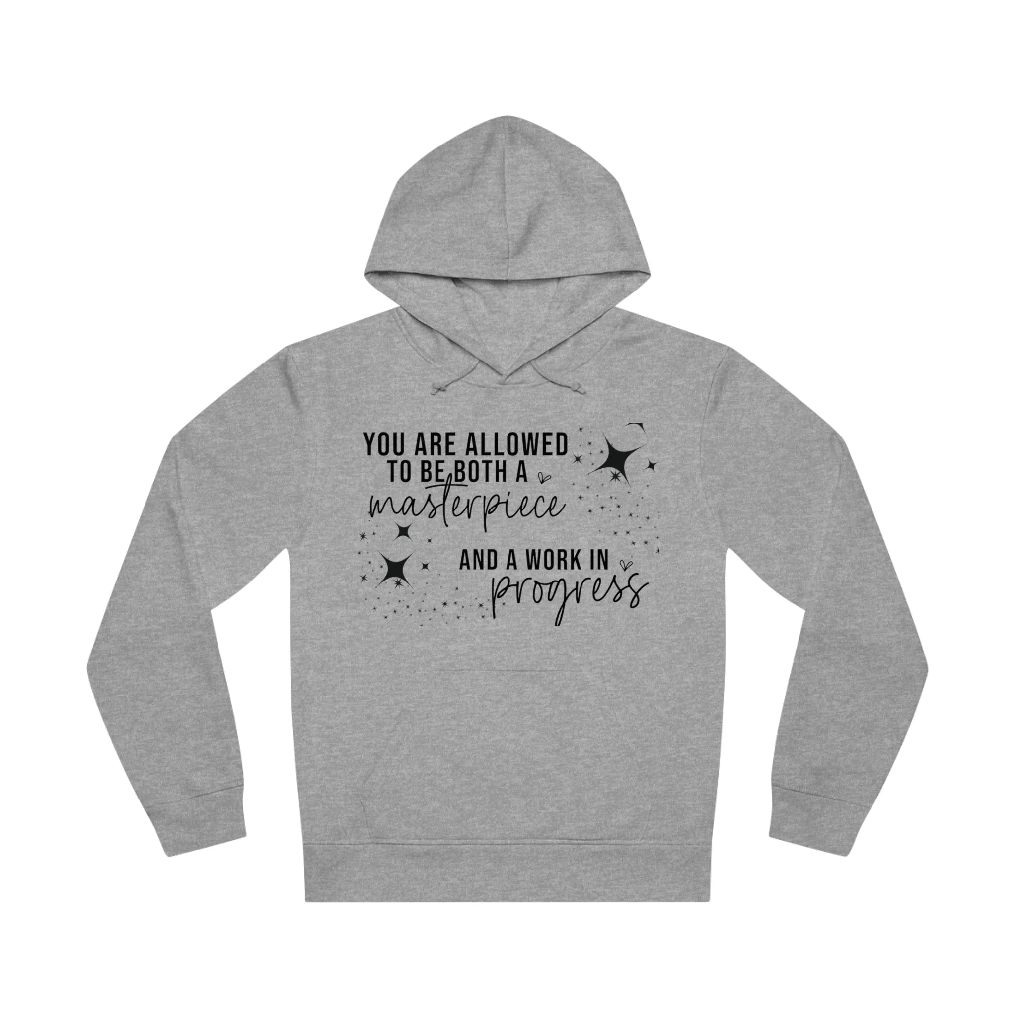 Masterpiece Work in Progress, Unisex Organic Drummer Hoodie, Printed