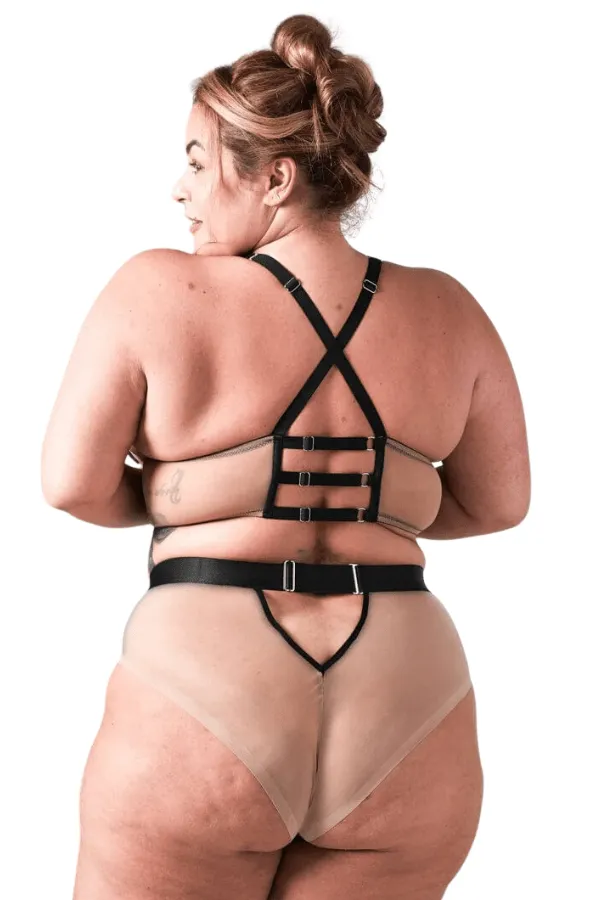 Medusa Longline Bralette- Black