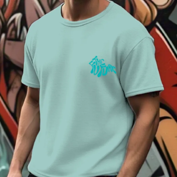 Men Jade Typography  Oversized T-shirt