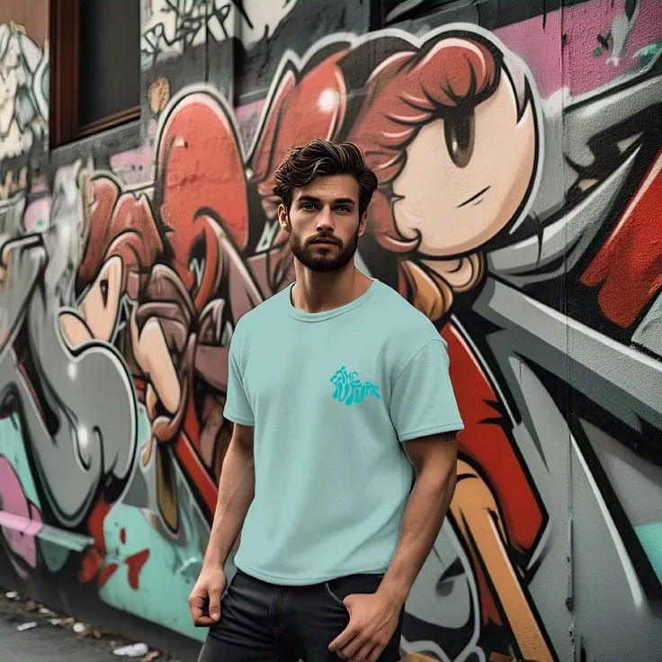 Men Jade Typography  Oversized T-shirt