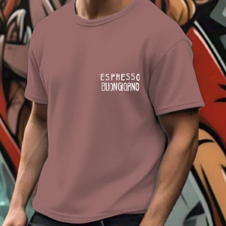 Men Mauve Typography Oversized T-shirt