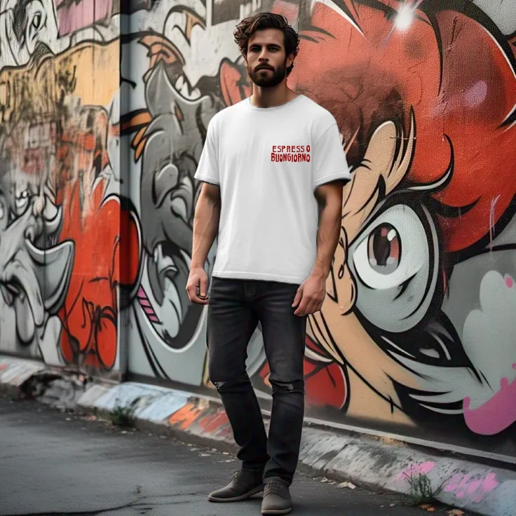 Men Mauve Typography Oversized T-shirt