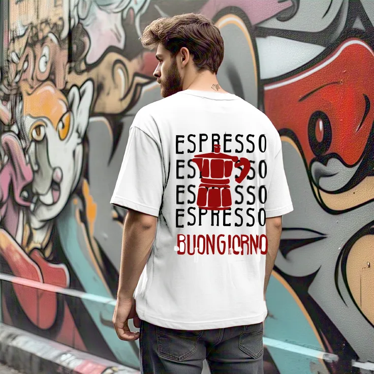 Men Mauve Typography Oversized T-shirt