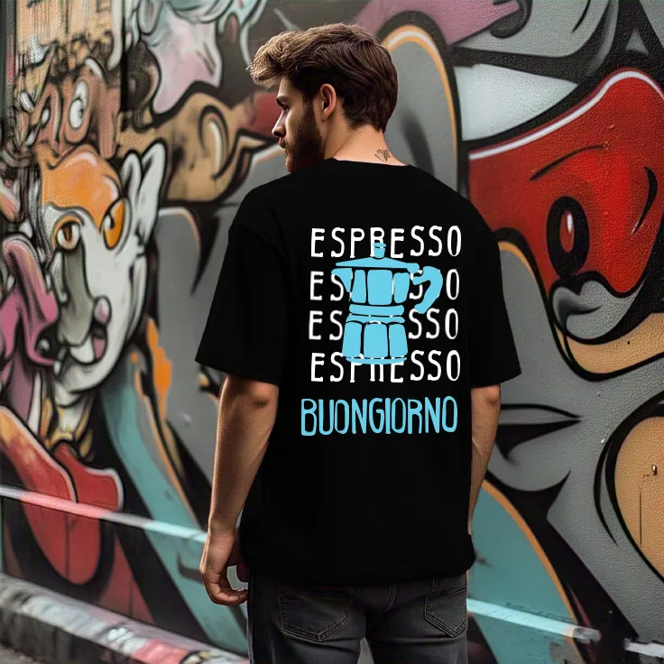 Men Mauve Typography Oversized T-shirt