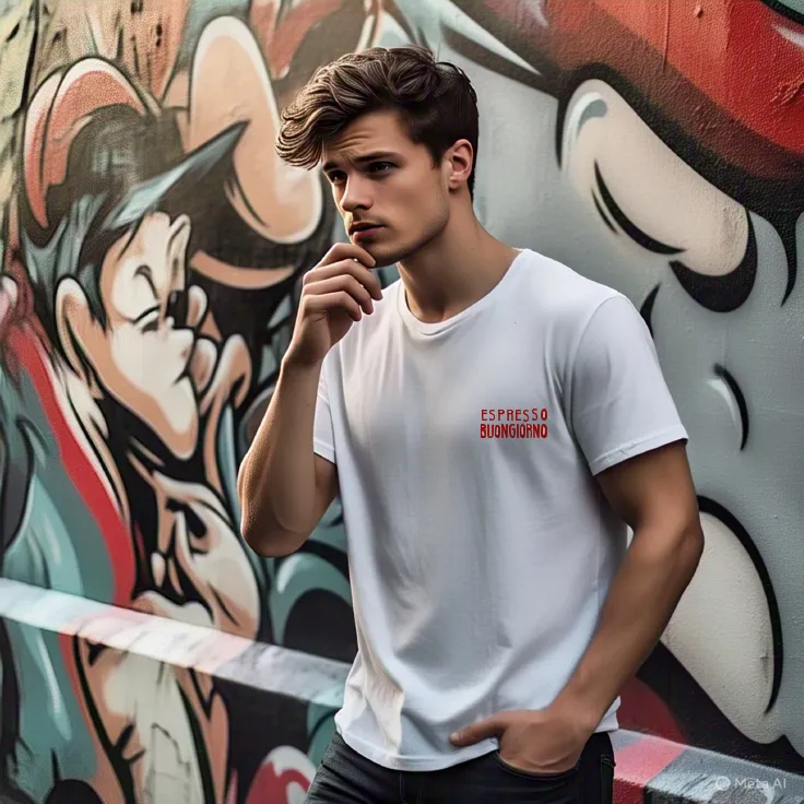 Men Mauve Typography Oversized T-shirt