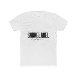 Men's Cotton Crew Tee - 100% Combed Cotton, snake in shirt - Classic Fit - High-Quality Print