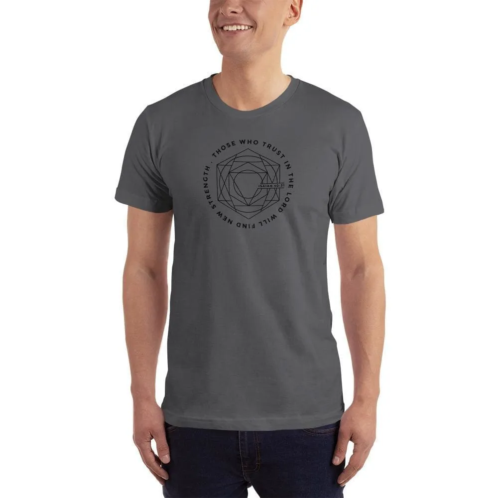 Men's Those Who Trust in the Lord Will Find New Strength Christian T-Shirt
