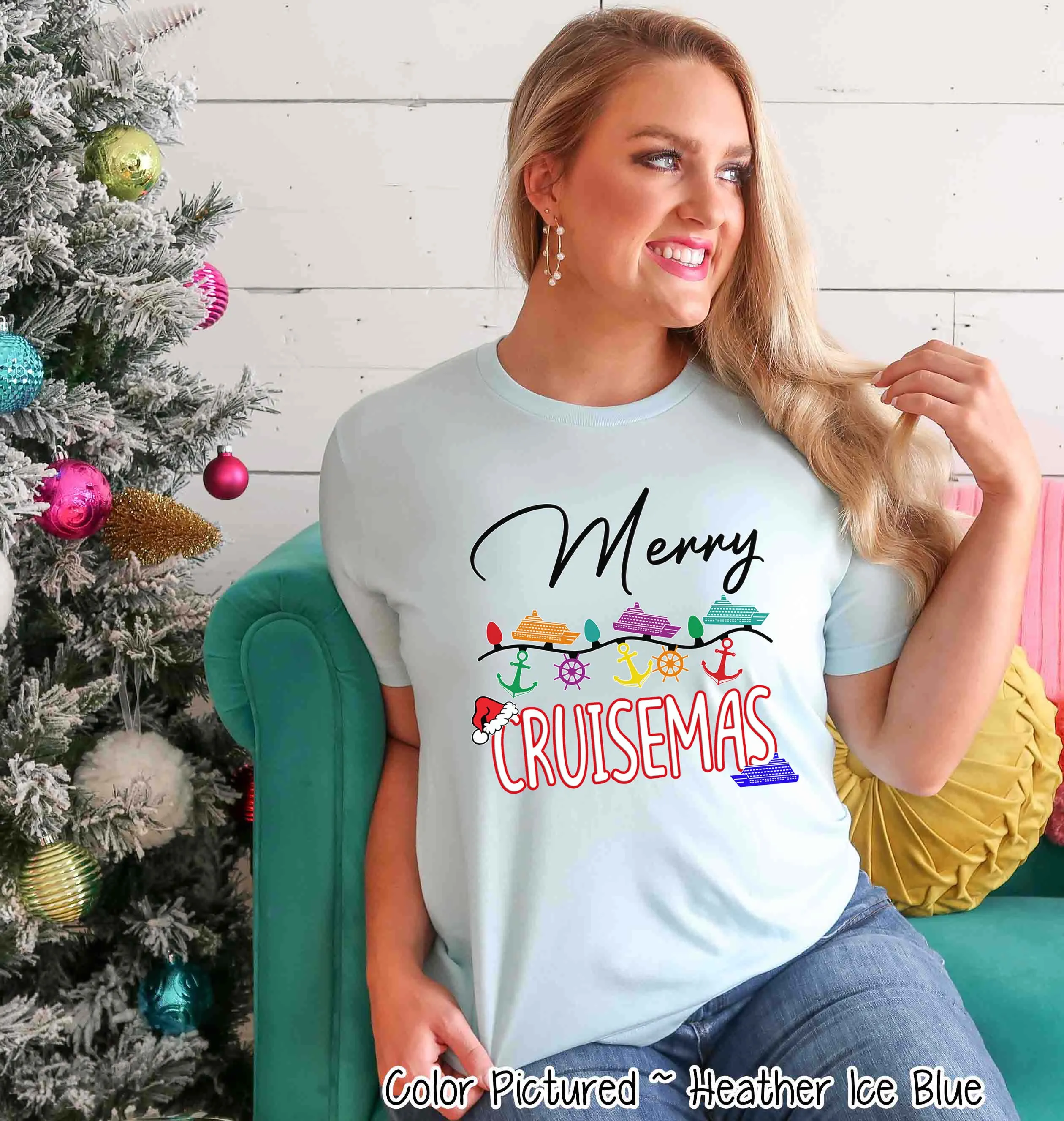 Merry Cruismas Christmas Cruise Tee or Sweatshirt