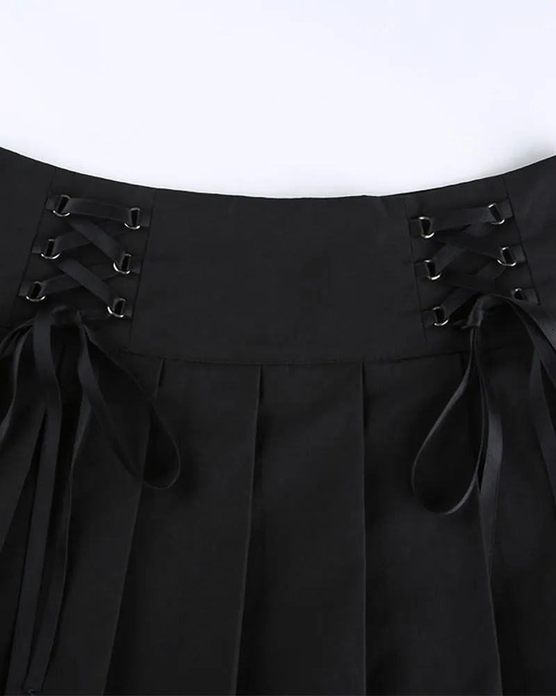 Meta High Waisted Lace Skirt