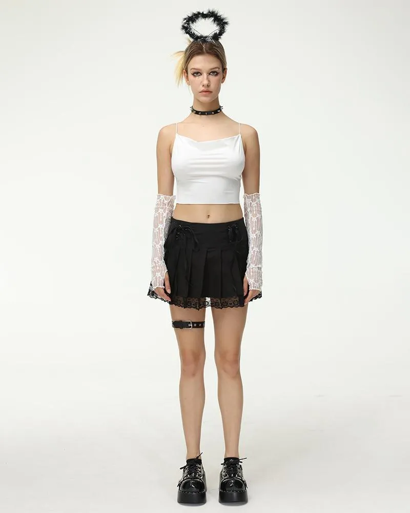 Meta High Waisted Lace Skirt