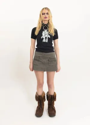 Micro mini cargo skirt