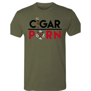 Military Green Cigar Pxrn Men's Crew Neck T-Shirt