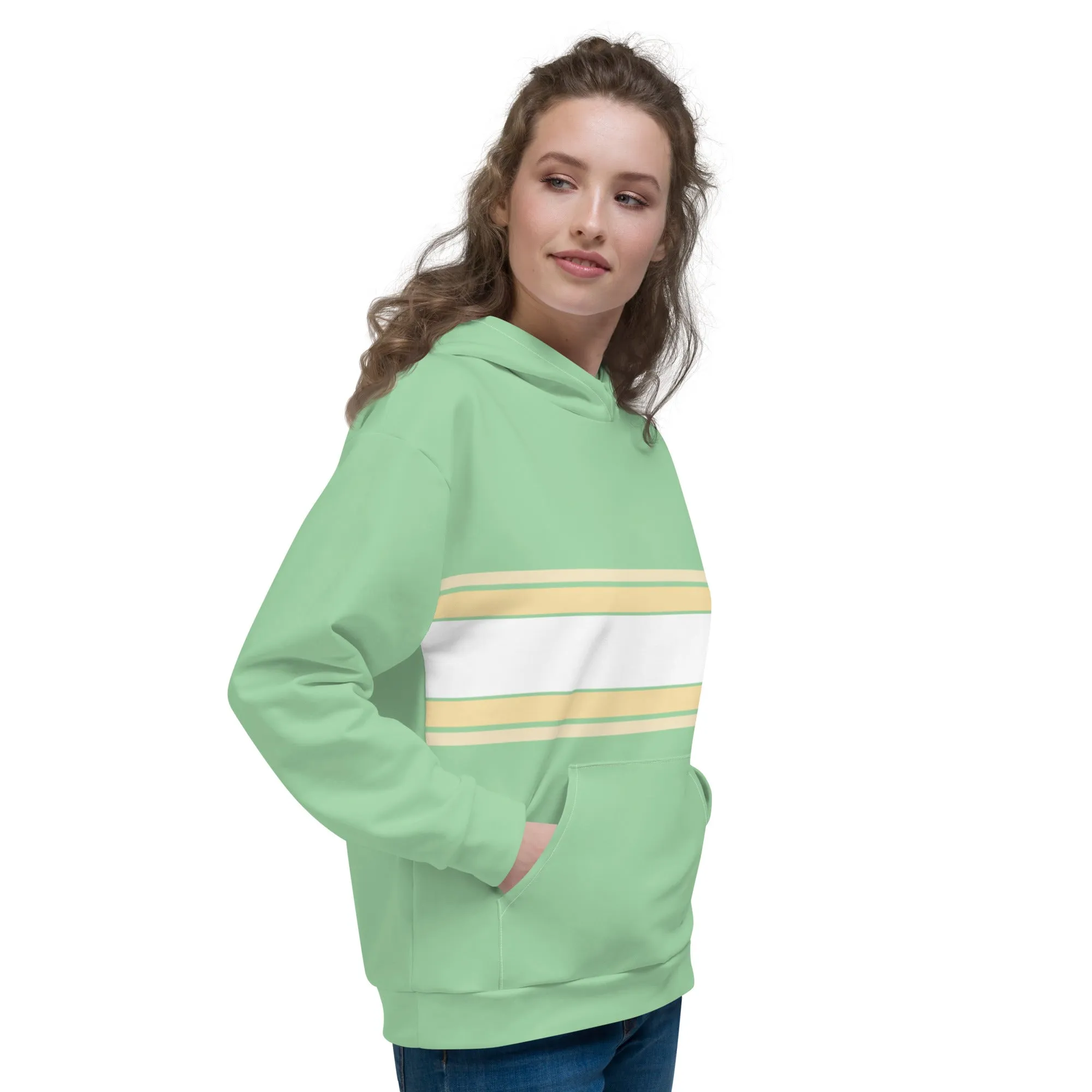 Mint Horizontal - Sustainably Made Hoodie
