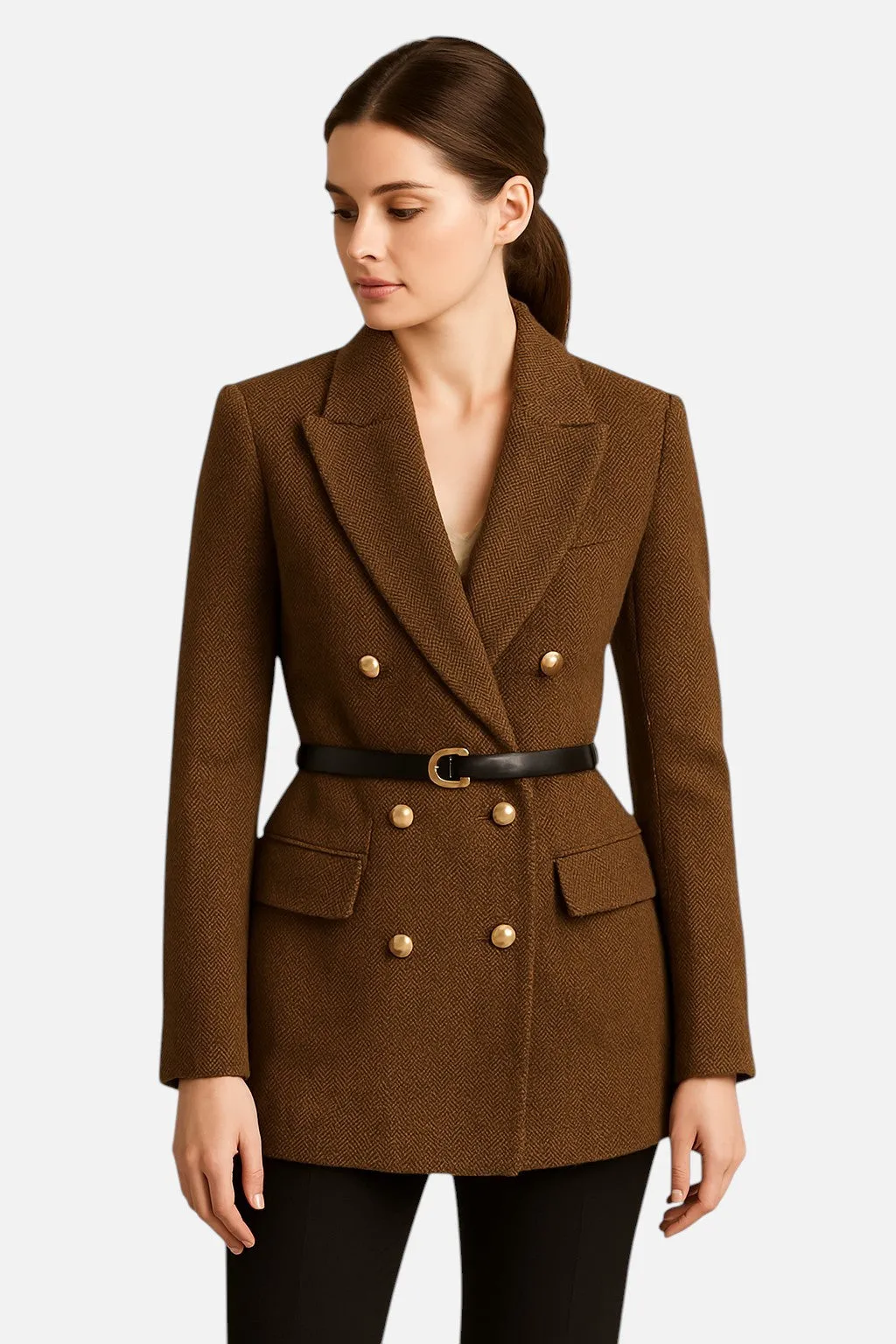 Monacogents | Vintage Wool Blazer with Belt