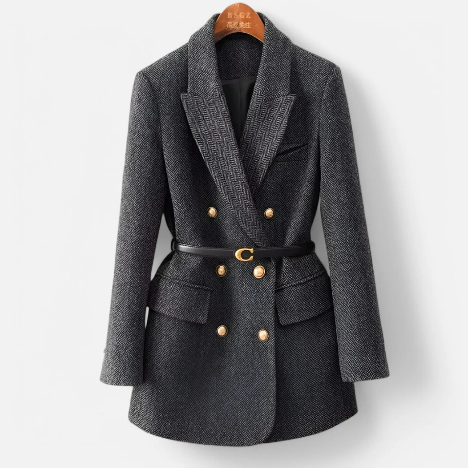 Monacogents | Vintage Wool Blazer with Belt