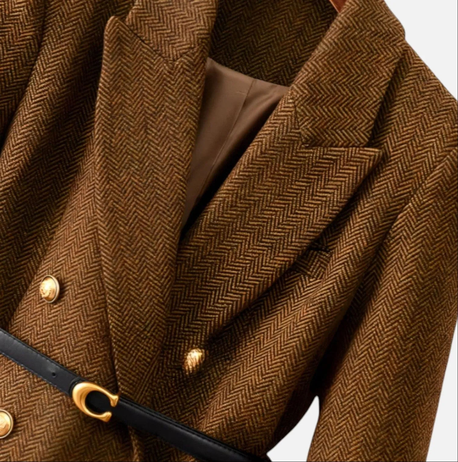 Monacogents | Vintage Wool Blazer with Belt