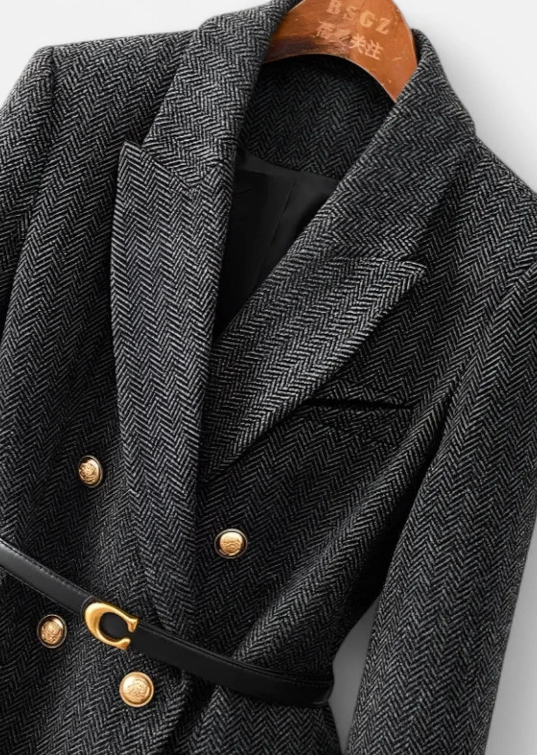 Monacogents | Vintage Wool Blazer with Belt