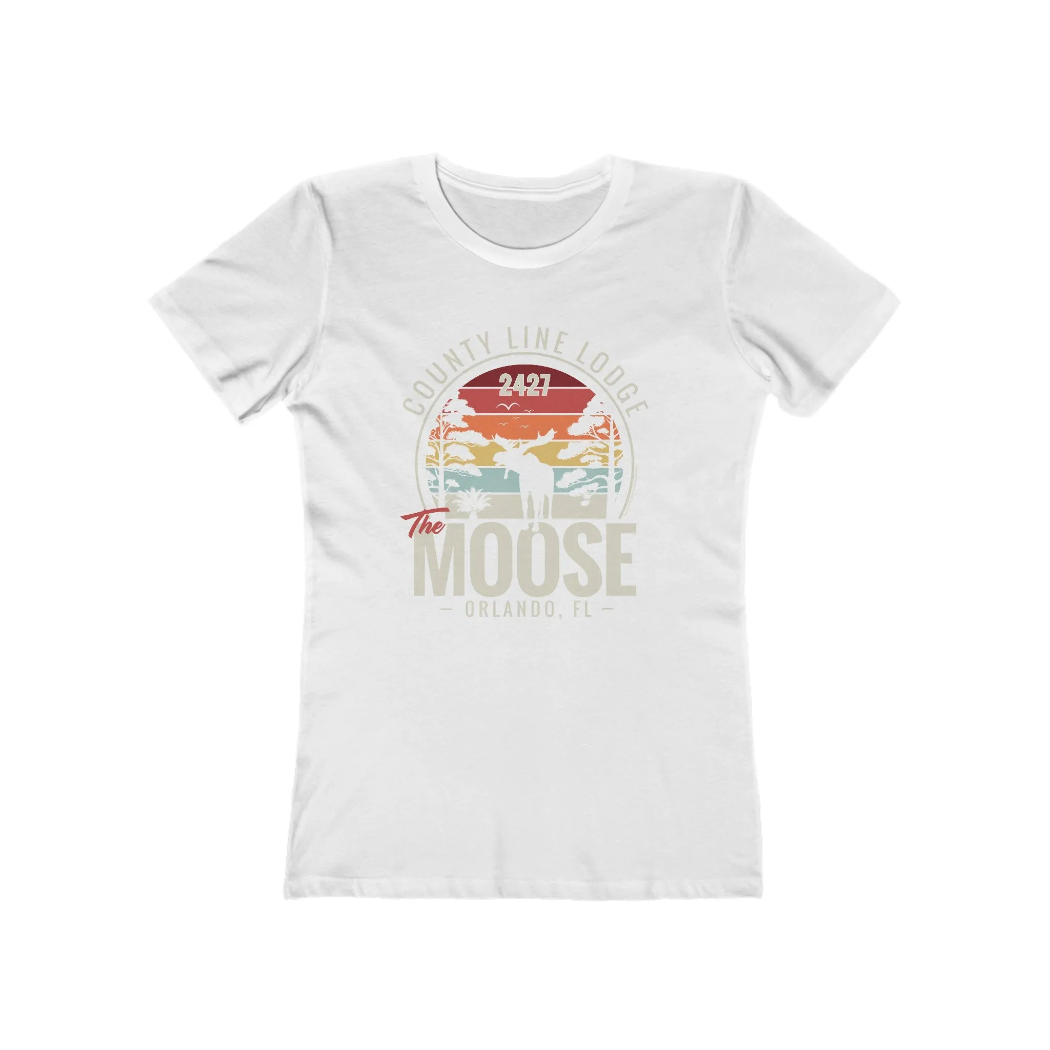 Moose Lodge 2427 - Florida Moose Sunset - Women's T-Shirt (Front Print Only)