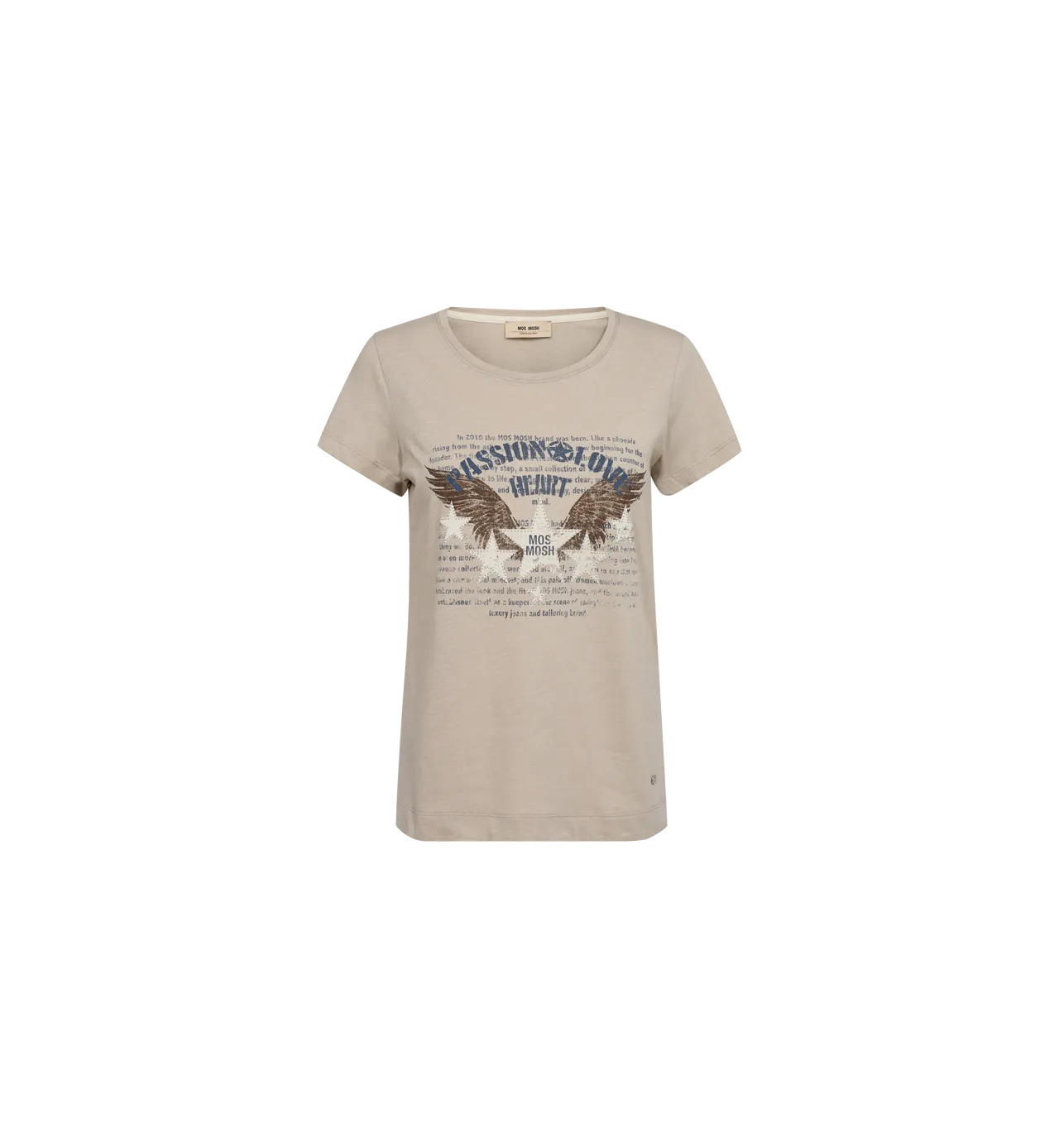 Mosmosh Zibby Grey Eagle Star T-shirt